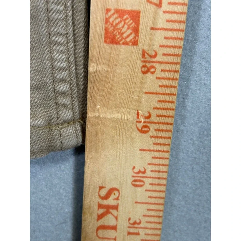 7 For All Mankind Slimmy Jeans Mens 34x29 Khaki Slim Stretch Denim Pants